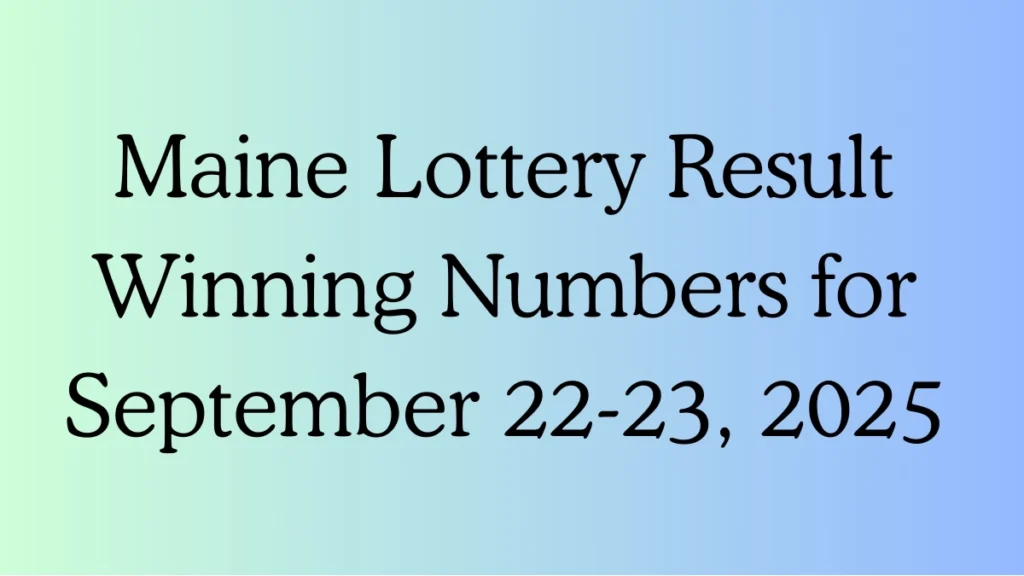 Maine Lottery